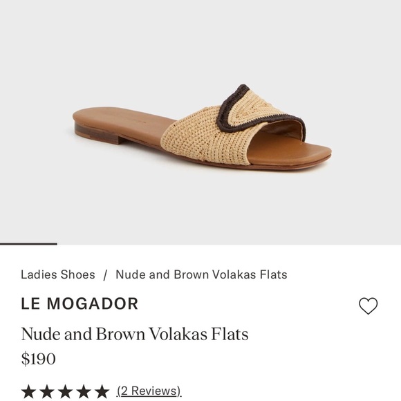 🤎 LE MOGADOR NUDE AND BROWN VOLAKAS FLATS! - Picture 9 of 9